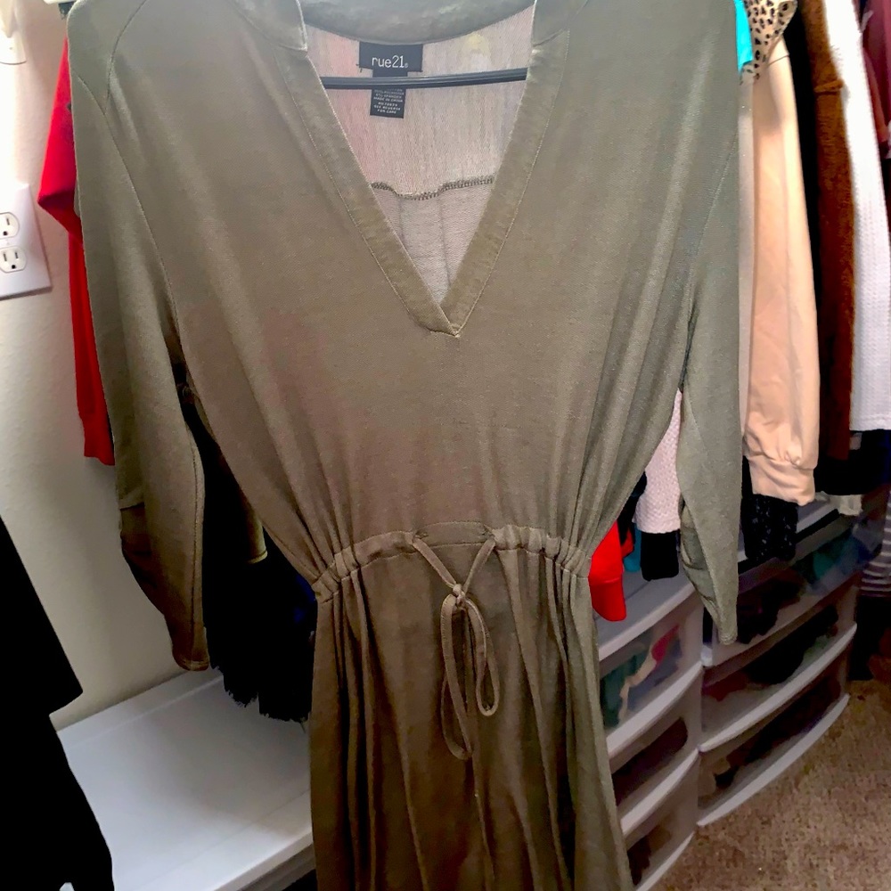 Rue21 army green dress